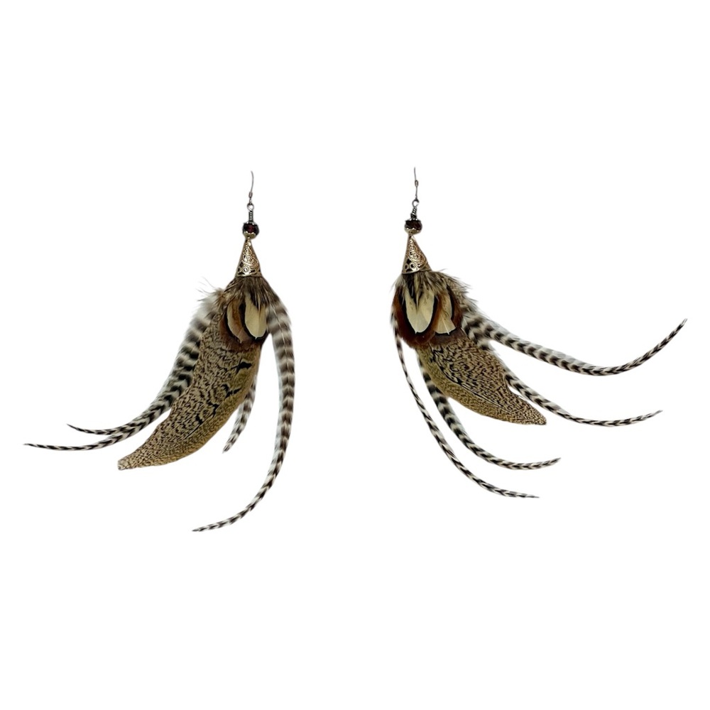 Vintage Feather Earrings